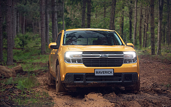 2022, Ford Maverick, , 4x4, exterior, front view, new yellow Maverick, SUV, american cars, Ford HD wallpaper