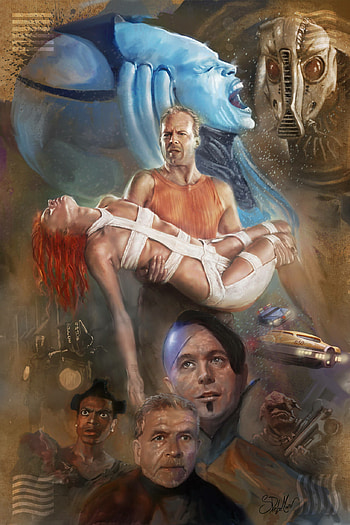 Fifth Element art, Stunning visuals, Creative interpretations, Colorful masterpiece HD phone wallpaper