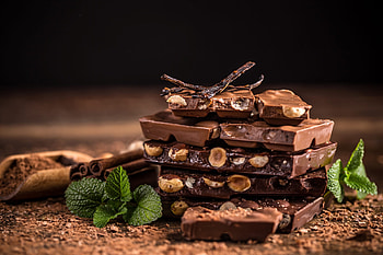 Chocolate, sugar, cocoa, food HD wallpaper