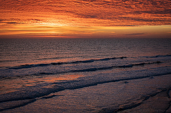 Dawn Over Daytona Beach, sunset, beach, nature HD wallpaper