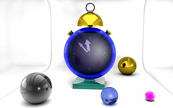 Clock, 3D, 2015, Rendering, March, Summer Time, Summertime HD wallpaper
