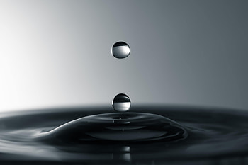 Bubbles, Drops, Macro, Minimalism, Liquid, Grey HD wallpaper