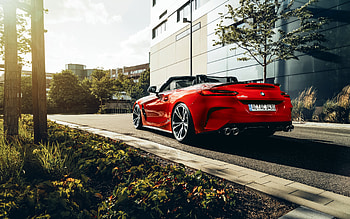 Z4 Roadster G29, AC Schnitzer, , rear view, exterior, BMW Z4, G29, red BMW Z4, German cars, BMW HD wallpaper