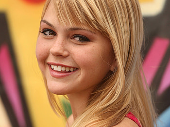 Aimee Teegarden, blonde, teegarden, smile, freckles, aimee HD wallpaper