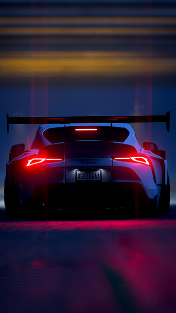 Toyota supra, fh5, supra mk5, car, night, forza horizon 5 HD phone wallpaper