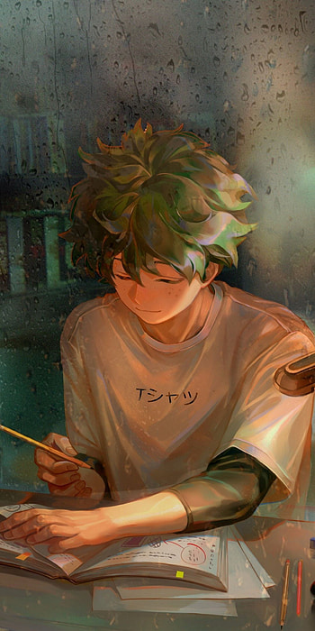 Deku, art, mha, anime HD phone wallpaper