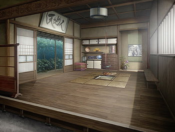 Japanese Room, japanese, inside, room, cg, house, japan, game, oriental HD wallpaper