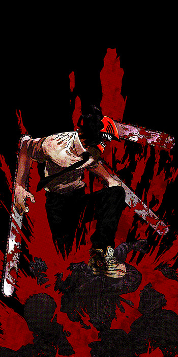 Volume 1 cover OLED edit - ChainsawMan. Chainsaw, Man , Anime, Chainsaw Man Manga HD phone wallpaper