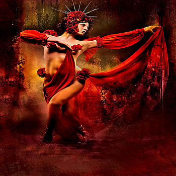 SEXY IN RED, sexy, red, passion, dress, fire, woman HD wallpaper
