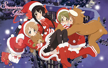 Strawberry Panic! X-mas, Kagome, Anime, Chikaru, Percival, Strawberry Panic, X-mas, Anime Girls, Remon, Kizuna HD wallpaper
