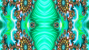 Trippy Psychedelic Fractal, trippy, psychedelic, aesthetic, green, Abstract, fractal, abstract green HD wallpaper