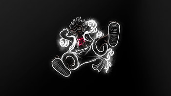 Luffy Minimal , monkey-d-luffy, one-piece, anime, minimalism, minimalist, artist, artwork, digital-art, dark HD wallpaper