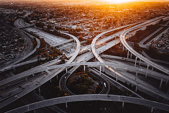 way , way, highway, graphy, drone-view HD wallpaper