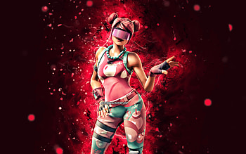 Bubble Bomber, , purple neon lights, Fortnite Battle Royale, Fortnite characters, Bubble Bomber Skin, Fortnite, Bubble Bomber Fortnite HD wallpaper