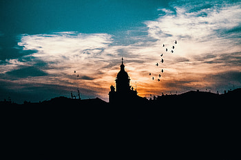 Cities, Sky, Night, Architecture, Building, Silhouette HD wallpaper
