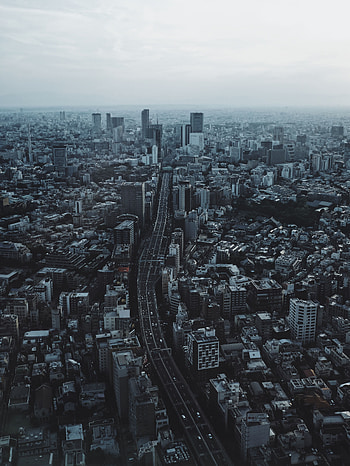 Cities, City, Building, View From Above, Road, Japan, Tokyo HD phone wallpaper