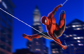 Spiderman New Art , spiderman, superheroes, artwork, digital-art, behance HD wallpaper