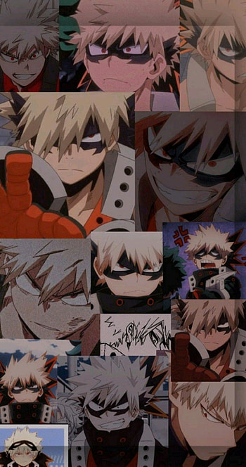 Bakugou collaje, Anime, dibujo, MyHeroAcademia HD phone wallpaper