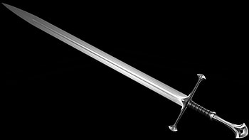 Narsil Sword, 3D print model, Aragorn's sword, Middle Earth masterpiece HD wallpaper