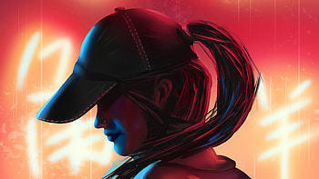 Cap Girl , artist, artwork, artstation HD wallpaper