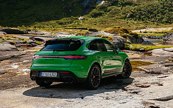 Porsche Macan GTS, back view, 2021 cars, offroad, 95B, 2021 Porsche Macan GTS, german cars, Porsche HD wallpaper