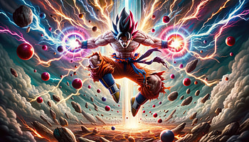 Saiyan Legend Goku Mighty Transformation In Dragon Ball, goku, dragon-ball, anime, ai, artist, artwork, digital-art HD wallpaper