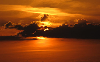 The golden sky, sky, nature, sunsets HD wallpaper