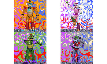 Glamrock Freddy (Five Nights at Freddy's), Roxanne Wolf (Five Nights at Freddy's), video game, Five Nights at Freddy's: Security Breach, Five Nights at Freddy's HD wallpaper