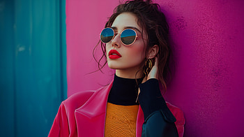 Trendy Fashion Statement: A Ultra, fashion, trendy outfit, woman, portrait, sunglasses HD wallpaper