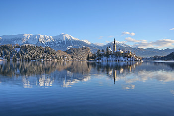 Slovenia Lakes Alps Snow, lake, snow, nature, river HD wallpaper