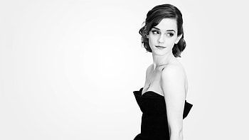 Emma Watson, Monochrome, Celebrities HD wallpaper