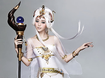 fantasy girl, white, pretty, cool, cute, beautiful, elegance, lovely, nice HD wallpaper