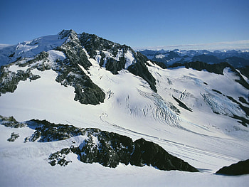 Glacier Fissures, white, peaks, nature, fissures, glacier, mountain HD wallpaper