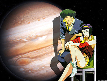Faye and Spike, girl, anime, boy, jupiter HD wallpaper