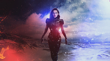 Emilia Clarke Mass Effect Andromeda , mass-effect-andromeda, games, ps-games, xbox-games, pc-games, deviantart, emilia-clarke HD wallpaper