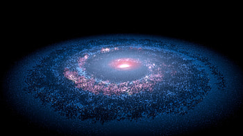Preview cosmos, milky way, particles HD wallpaper