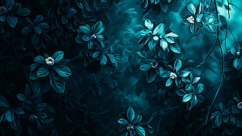 green flowers, green, flower HD wallpaper