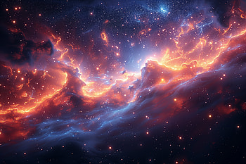 Univers 5, universe, galaxy, Stars, space, AI Art HD wallpaper