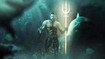 Aquaman Underwater , aquaman, superheroes, artwork, artist, artstation HD wallpaper