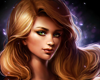 Rapunzel, blonde, art, loputon, disney, girl, woman, fanart, fantasy, face, princess HD wallpaper