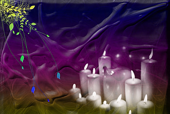 Abstract, Background, Candles, Color HD wallpaper