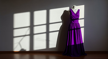 Purple Elegance: A Stunning Ultra, purple dress, dress, purple, fashion, Mannequin HD wallpaper