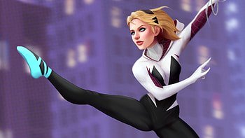Gwen Spider, gwen-stacy, superheroes, artwork, artist, digital-art, deviantart HD wallpaper