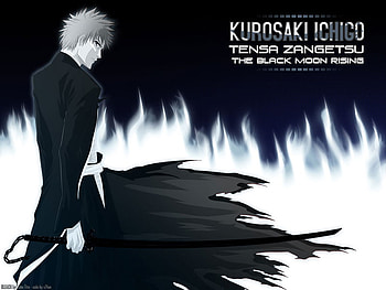 Ichigo, bleach, bankai, anime, tensa zangetsu, ichigo kurosaki HD wallpaper