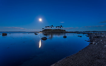 Moonlight Blue, blue, nature, sky HD wallpaper