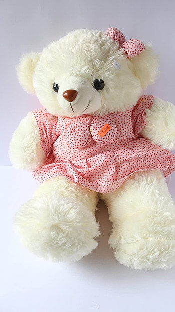 Beautiful Teddy Bear, White Toy HD phone wallpaper