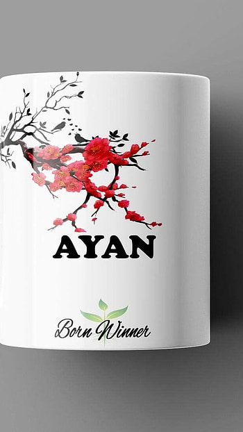 A Name, White, Coffee Mug, ayan HD phone wallpaper