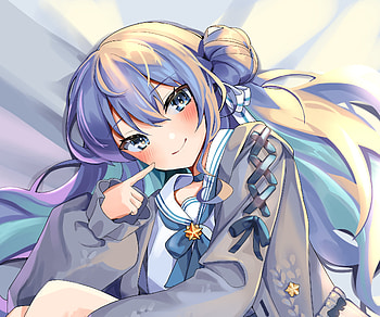 Hoshimachi Suisei, hololive, Hoshimachi Suisei, Anime, Virtual Youtuber HD wallpaper