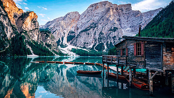 Lago di Braies, Europe HD wallpaper
