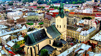 Cities, City, Church, Ukraine, Cathedral, Shrine, Lviv, Holy Places HD wallpaper